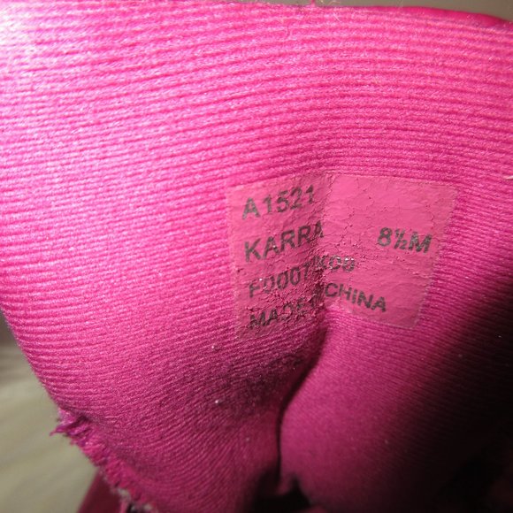 COACH pink sneakers velco/slip on  shoes Karra Size  8 1/2 - Picture 6 of 9